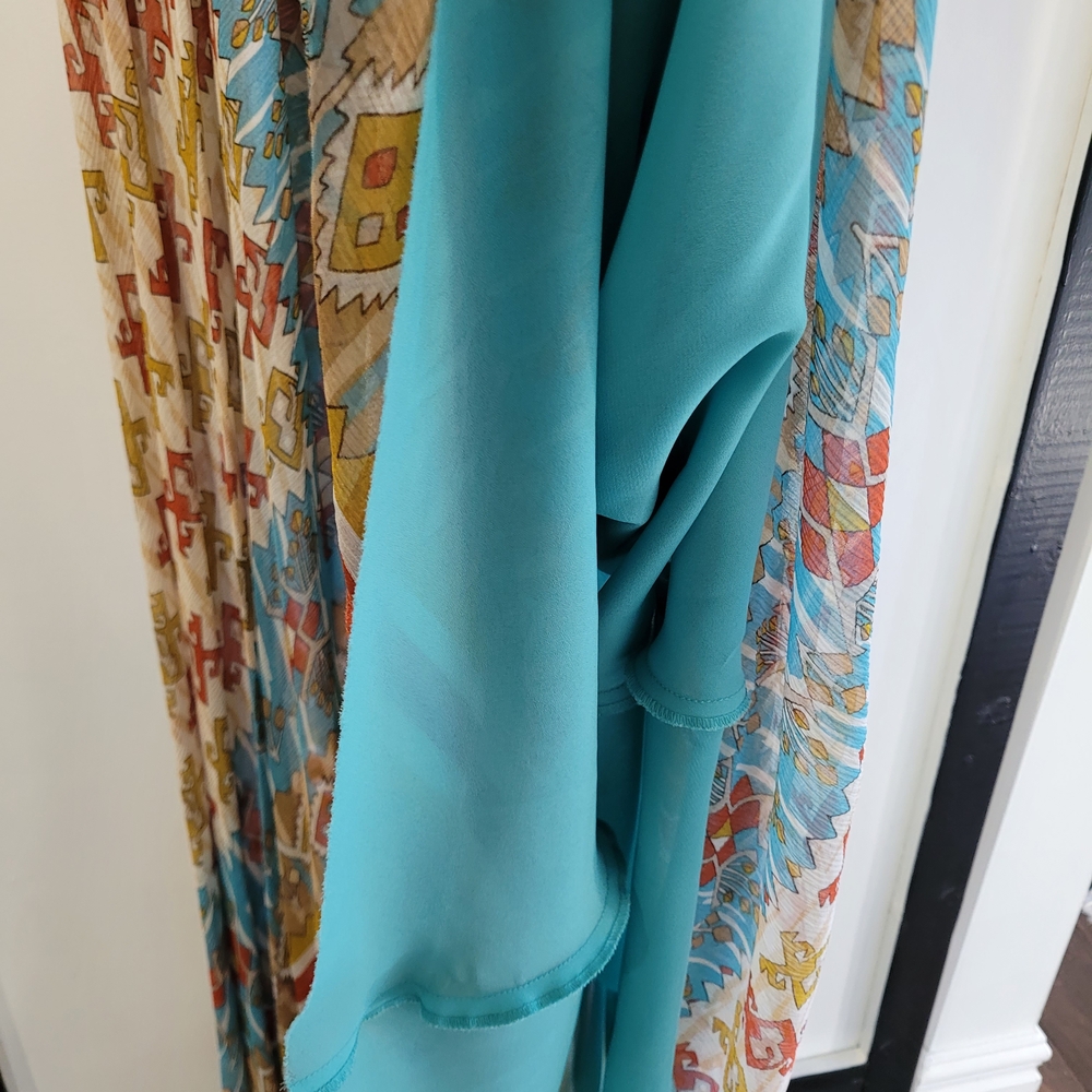 Vintage Nicole Miller Multicolor Bohemian Gown. - Picture 4 of 6